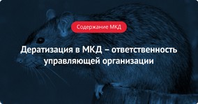 Дератизация в МКД – ответственность управляющей организации