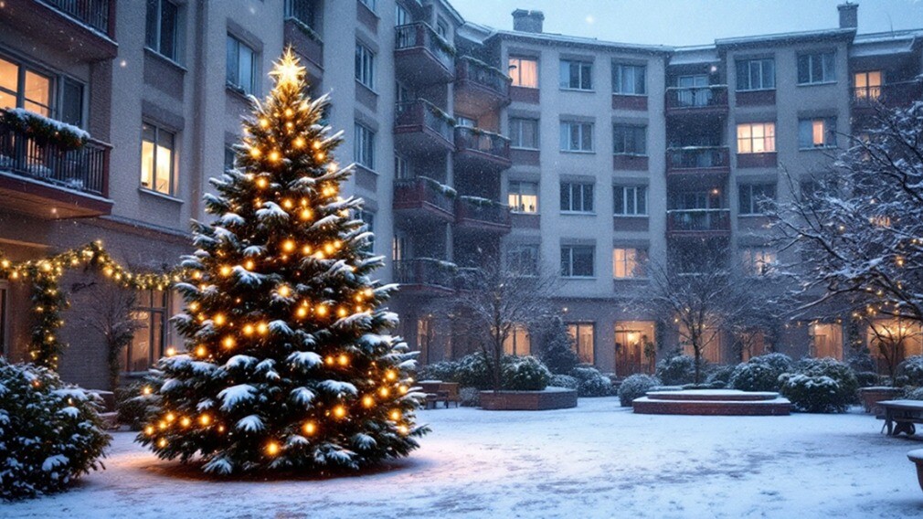 Как УО поздравить жителей домов с Новым годом: восемь способов