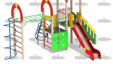 Игровой комплекс "Рукоход Пагода"  ДИК 1.251
